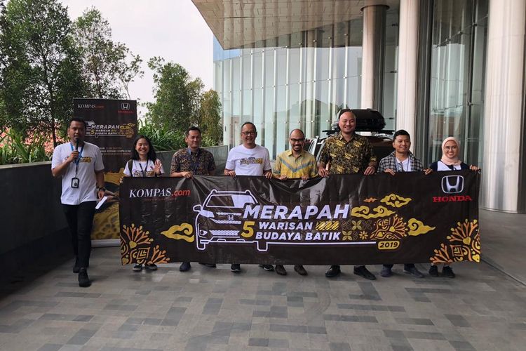 Acara pelepasan tim Merapah 5 Warisan Budaya Batik di Jakarta, Senin (7/10/2019).