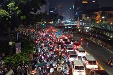 Ada Perayaan HUT Jakarta di Monas, Jalan Medan Merdeka Barat Menuju Thamrin Macet Total 