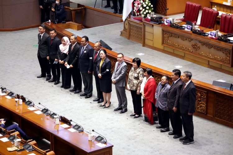 Dewan Perwakilan Rakyat (DPR) Republik Indonesia (RI) gelar Rapat Paripurna di Kompleks Parlemen, Jakarta, Selasa (4/10/2022).
