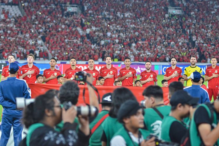 Laga Grup C putaran ketiga Kualifikasi Piala Dunia 2026 zona Asia antara Timnas Indonesia vs Bahrain yang digelar di Stadion Utama Gelora Bung Karno, Selasa (25/3/2025).