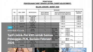 [POPULER TREN] Tarif Listrik PLN Februari 2026 | Pria Meninggal karena Lembur