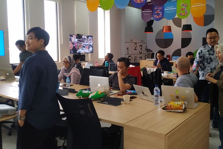 Suasana Jenius Tech Hub di Bandung, Kamis (21/11/2019).