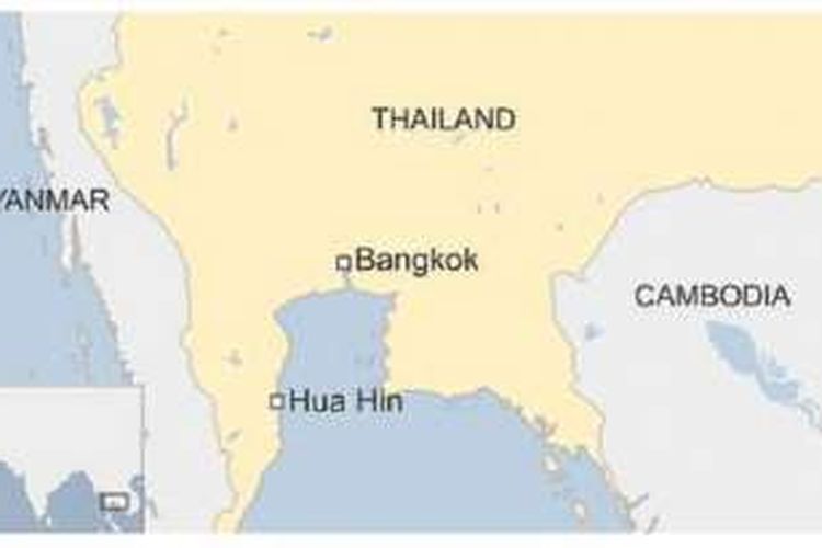Ledakan kembar di kawasan wisata Hua Hin, Thailand, Kamis (11/8/2016) malam, menewaskan satu orang dan melukai 19 orang.