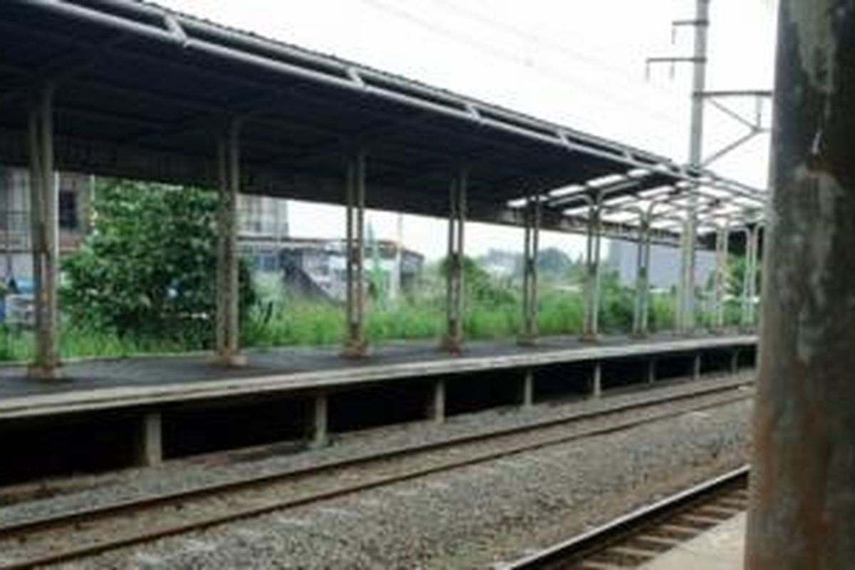 Stasiun Rawa Bebek yang sudah tidak aktif.