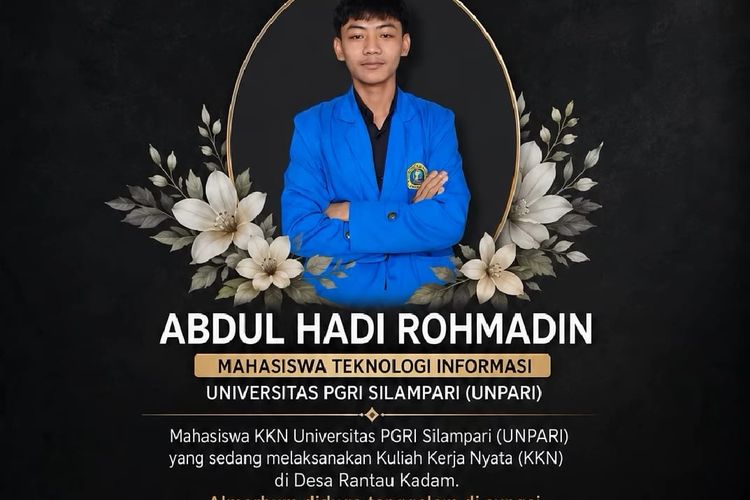 Mahasiswa KKN Unpari Lubuklinggau Tewas Tenggelam di Sungai Rawas, Kampus Ungkap Kronologinya