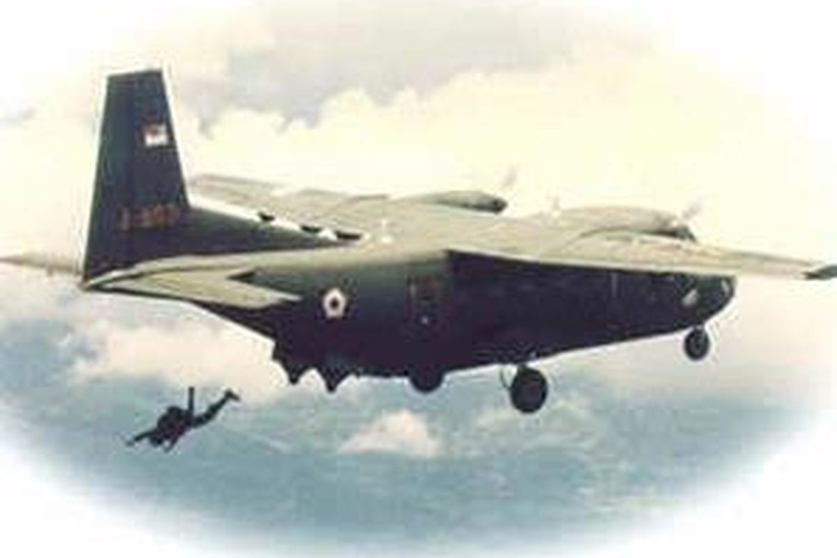 Pesawat NC212-200 sudah dibuat di PT Dirgantara Indonesia (PTDI).