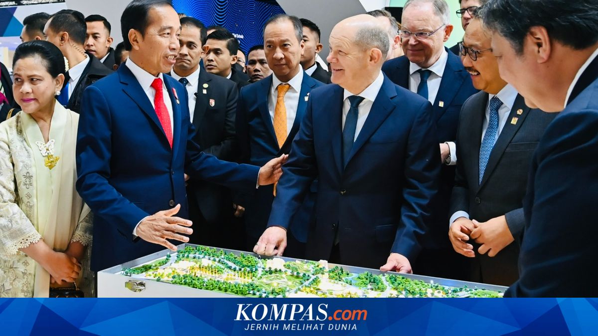 Foto utama artikel Kompas.com tentang maket IKN karya Pola Raya Studio di Hannover Messe 2023