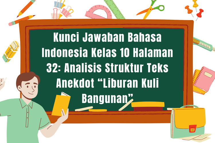 Kunci Jawaban Bahasa Indonesia Kelas 10 Halaman 32: Analisis Struktur Teks Anekdot “Liburan Kuli Bangunan”