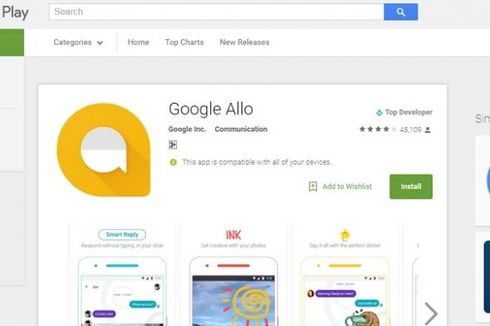 Google Allo, Pesaing WhatsApp Hadir di Indonesia