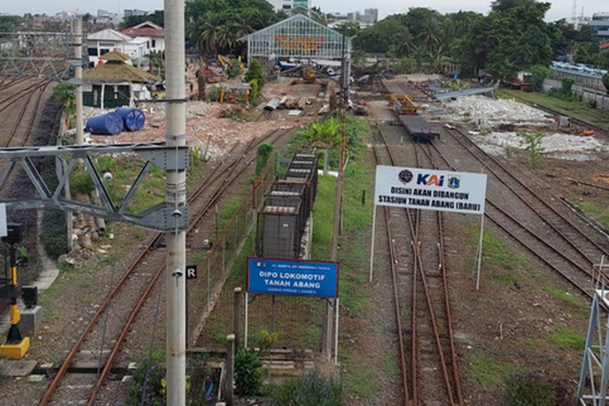 Lokasi pengembangan Stasiun Tanah Abang.