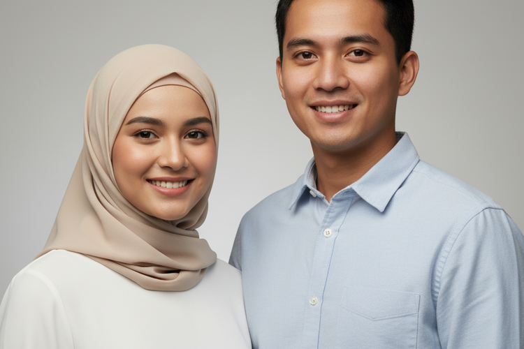 Foto couple hasil dari Google Gemini AI