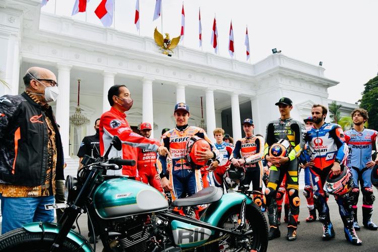 Parade pebalap MotoGP di Jakarta