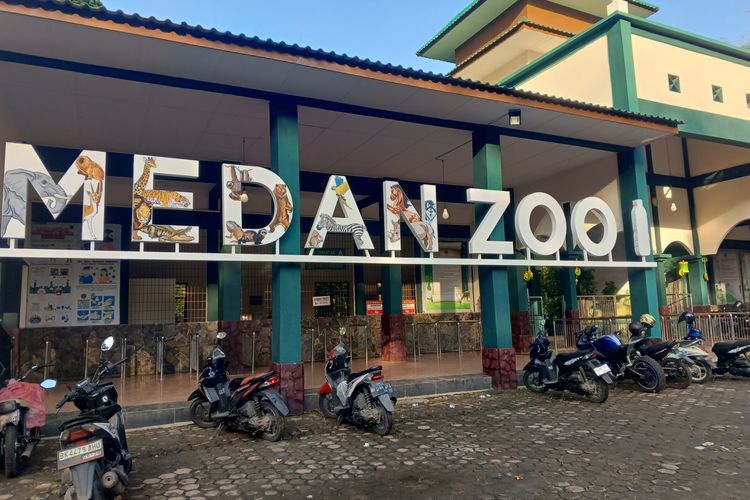 Suasana di Medan Zoo, Minggu (14/4/2024)