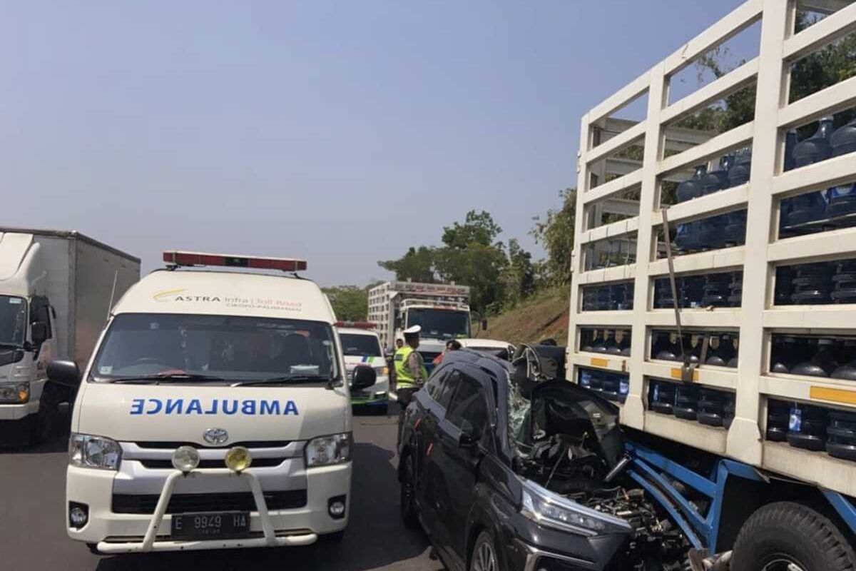Kecelakaan di ruas jalan Tol Cipali kilometer 94.800, Kecamatan Kalijati, Kabupaten Subang, Selasa (26/7/2022) siang.