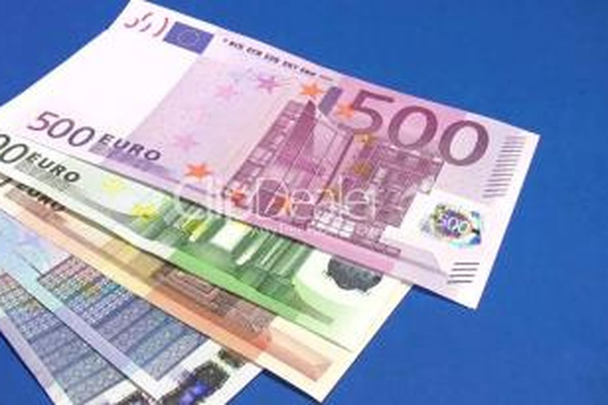 Ilustrasi mata uang euro