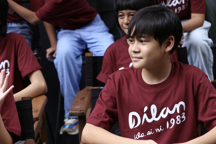 Adhiyat dalam jumpa pers di kantor Falcon Pictures daerah Warung Buncit, Jakarta Selatan, Sabtu (27/1/2024). 