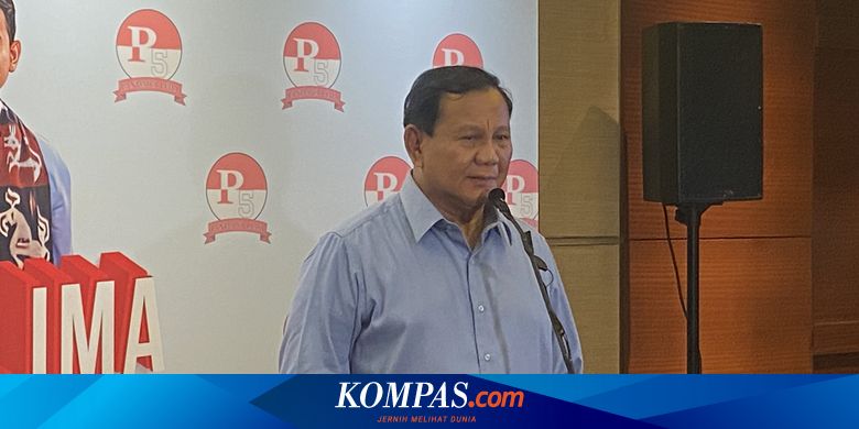 Di Depan Relawan Pandawa Lima, Prabowo Yakin Menang: Apalagi Ada LBP