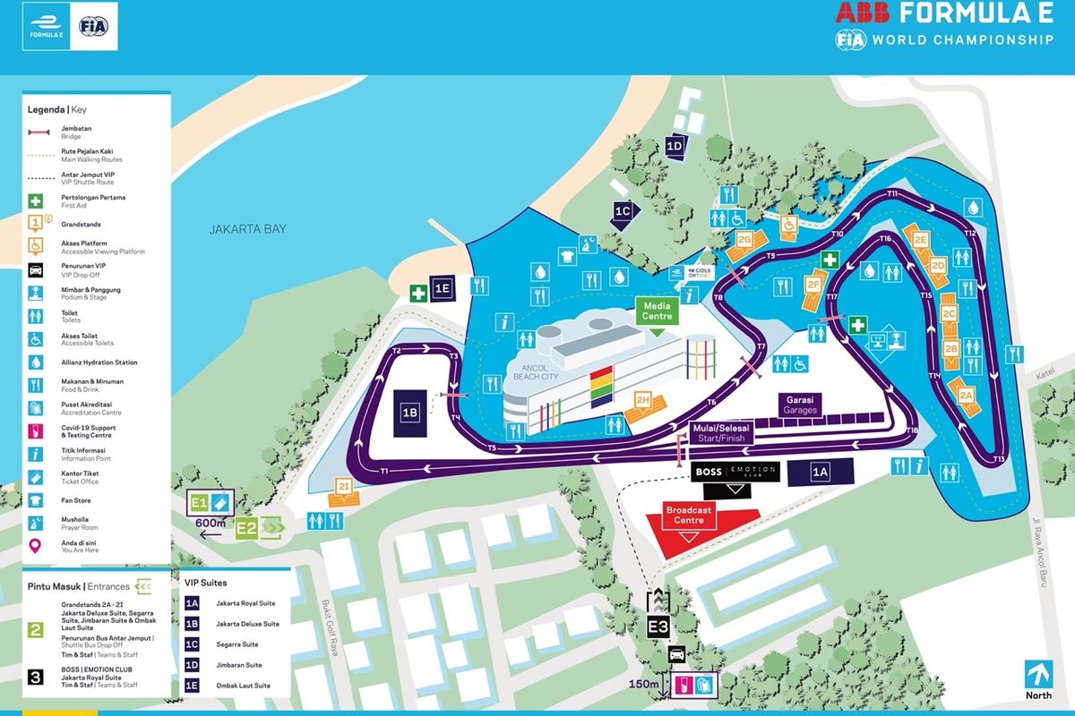 Peta Formula E Ancol 2022