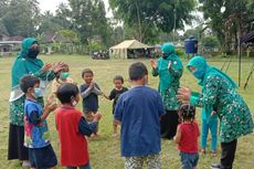 Anak-anak di Pengungsian Merapi Tetap Semangat Ikuti Sekolah Online