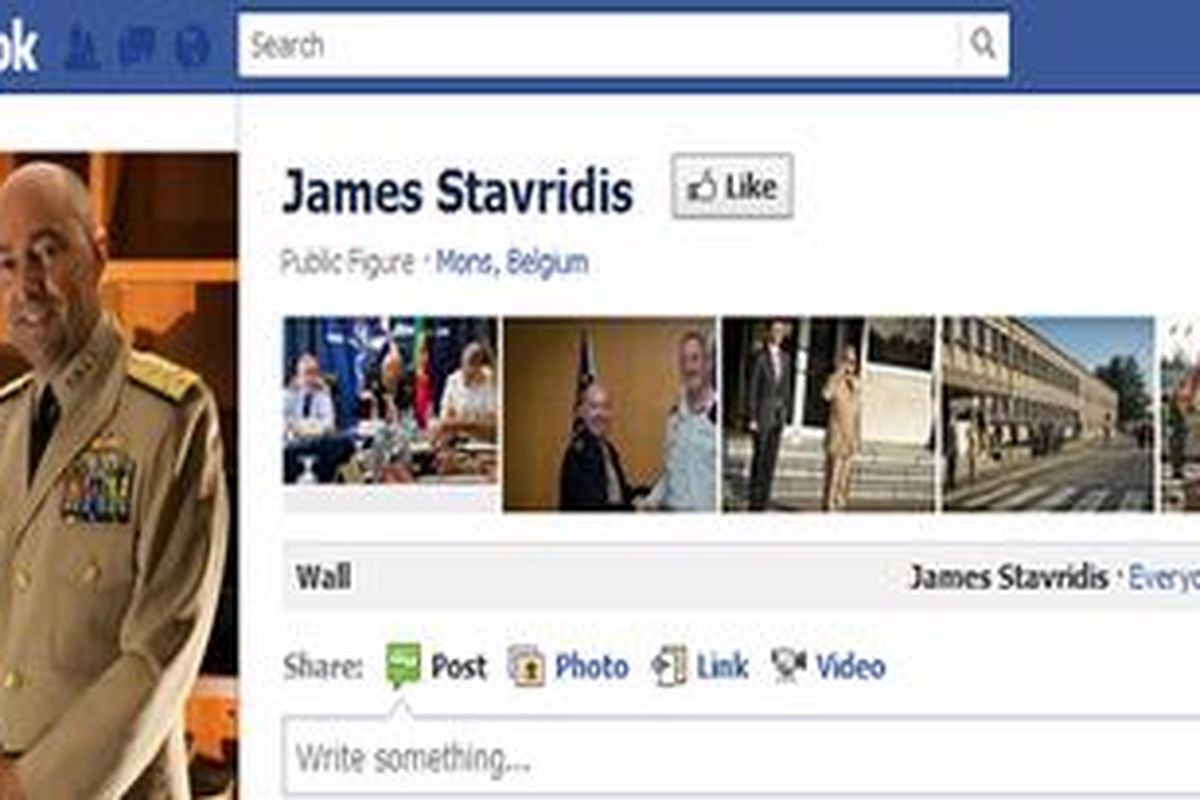 Halaman Facebook asli James Stavridis, Laksamana Angkatan Laut AS