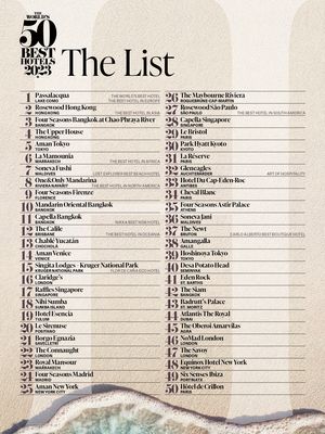 Daftar 50 Hotel Terbaik di Dunia 2023 yang dirilis Selasa (19/9/2023).