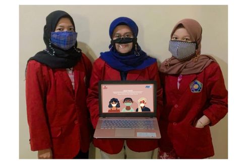 Mahasiswa UMM Buat Masker Khusus Tunarungu dari Limbah Sedotan