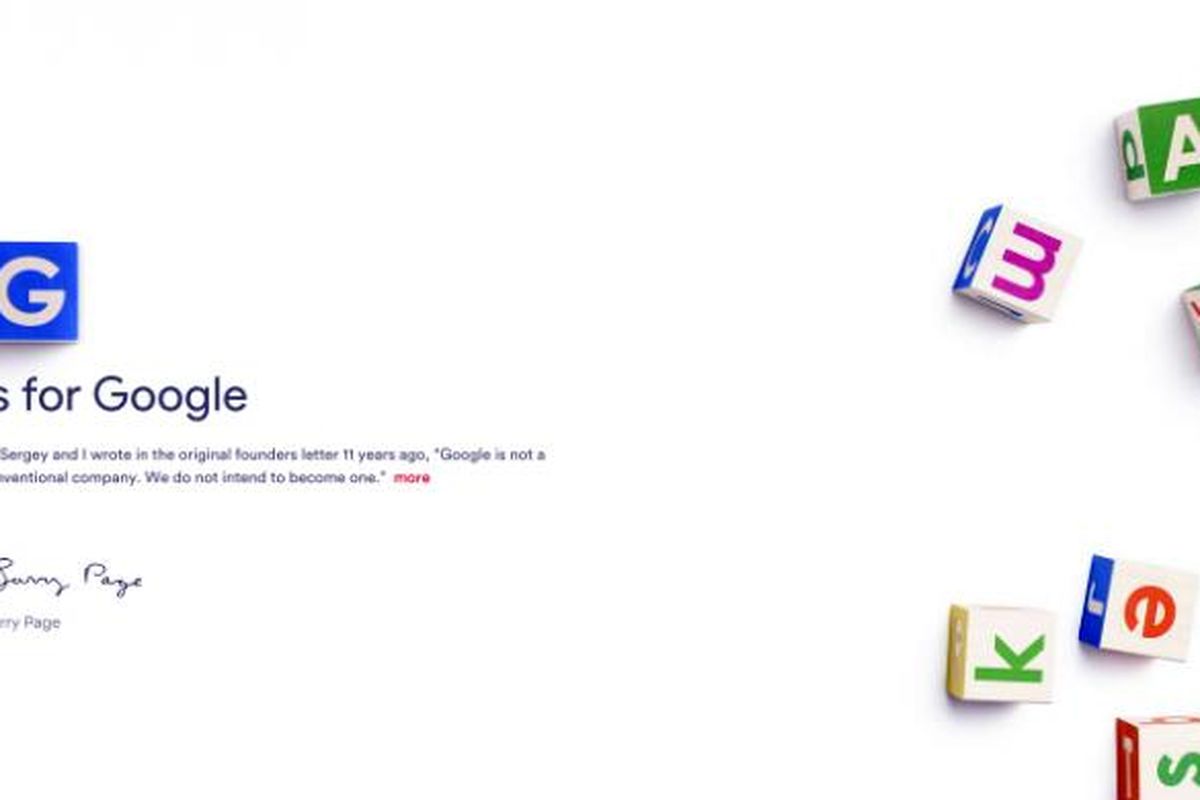 Alphabet, perusahaan yang menanungi Google.