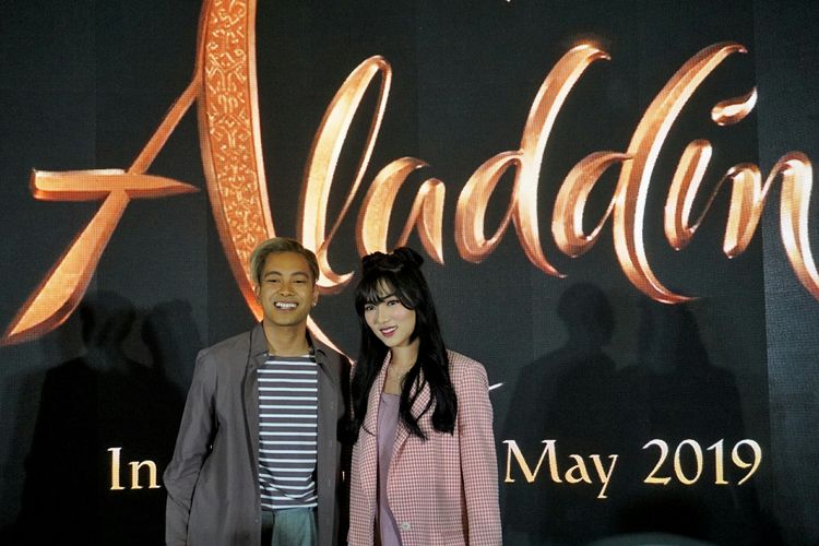 Penyanyi Gamaliel dan Isyana Sarasvati dalam jumpa pers di Hotel Grand Indonesia Kempinski, Tanah Abang, Jakarta Pusat, Jumat (17/5/2019).