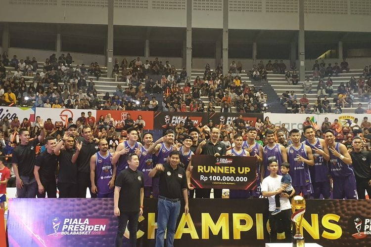 Amartha Hangtuah menjadi runner-up pada turnamen pramusim Piala Presiden Bola Basket 2019 yang berlangsung di GOR Sritex, Solo, Jawa Tengah.