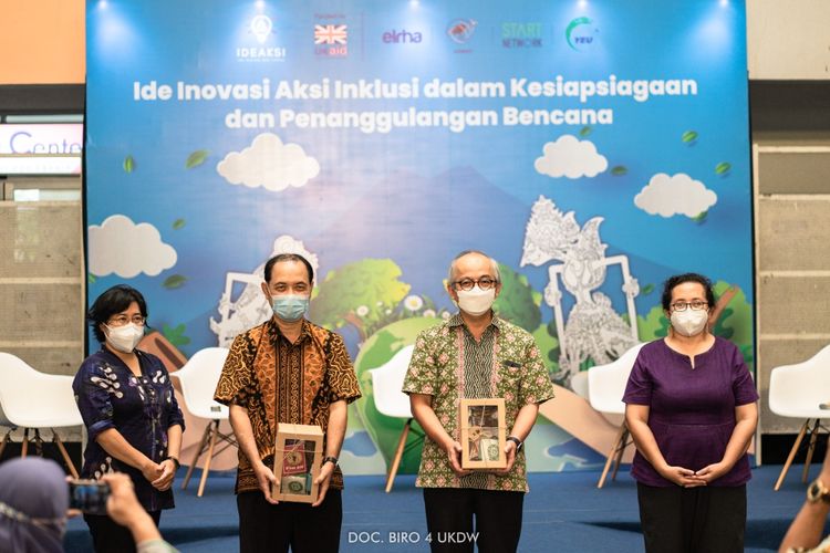 UKDW Yogyakarta mengadakan Pameran dan Workshop IDEAKSI: Ide Inovasi Aksi Inklusi dalam Kesiapsiagaan dan Penanggulangan Bencana.
