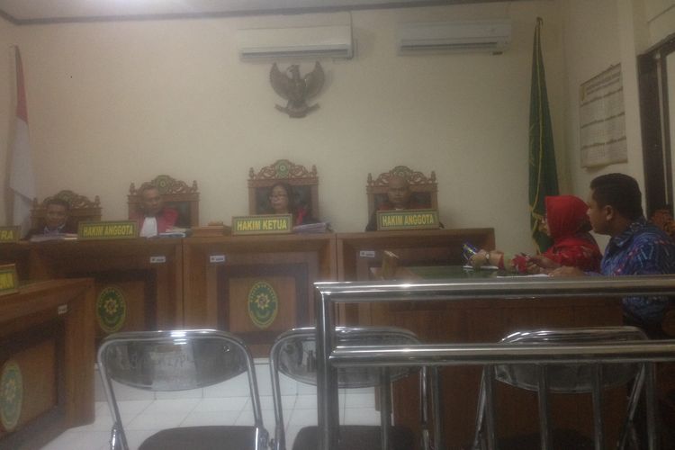 Sidang kasus putusan perdata gugatan ke Bank Jateng, di PN Semarang, Kamis (2/5/2019).