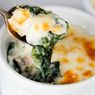 Masak Sarapan Bareng Anak, Resep Tim Bayam Keju 