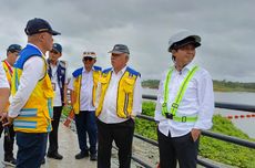 Hari Pertama Bekerja, Plt Kepala dan Waka OIKN Tinjau Bendungan Sepaku Semoi