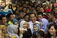 Kampanye di Pasar, Jokowi Ajak Ibu-ibu Bujuk Suami dan Anak Coblos PDI-P