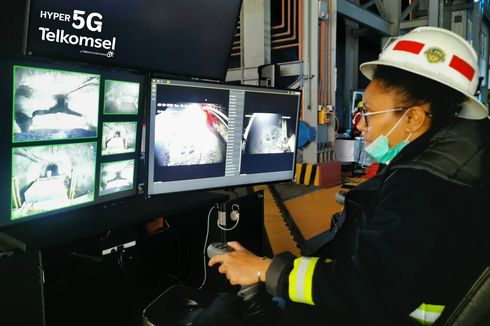 Teknologi 5G Dipakai PT Freeport untuk Kurangi Risiko Kecelakaan