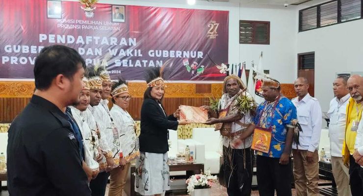 Hari Ini Dua Paslon Gubernur Papua Selatan Mendaftar ke KPU, Satu Pasangan Besok