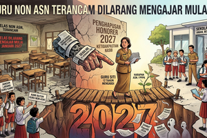 Guru Non-ASN Dilarang Mengajar per 2027, Anggota DPR: Mereka Bukan Tenaga Sementara!