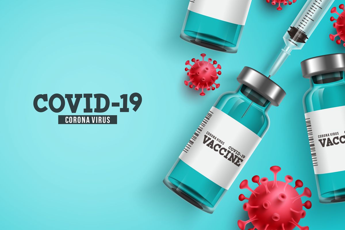 Ilustrasi vaksin corona, vaksin Covid-19, vaksin