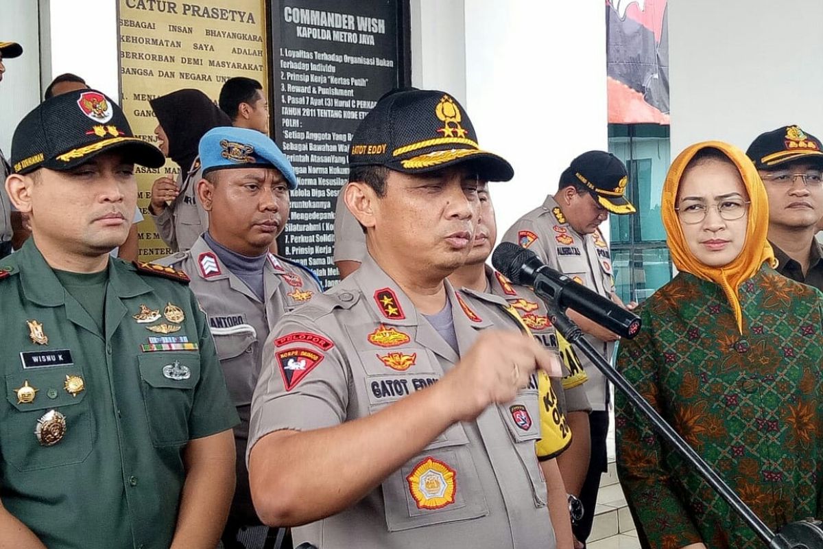 Kapolda Metro Jaya Irjen Pol Gatot Eddy Pramono saat mengunjungi Polres Tangerang Selatan pada Kamis (19/8/2019).