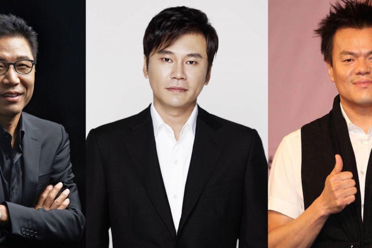 Lee Soo Man dari SM Entertainment, Yang Hyun Suk dari YG Entertainment, dan Park Jin Young JYP Entertainment.