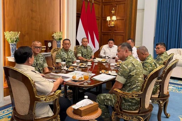 KSAD Bertemu Prabowo di Istana, Lapor Pembangunan Jembatan hingga Renovasi Sekolah