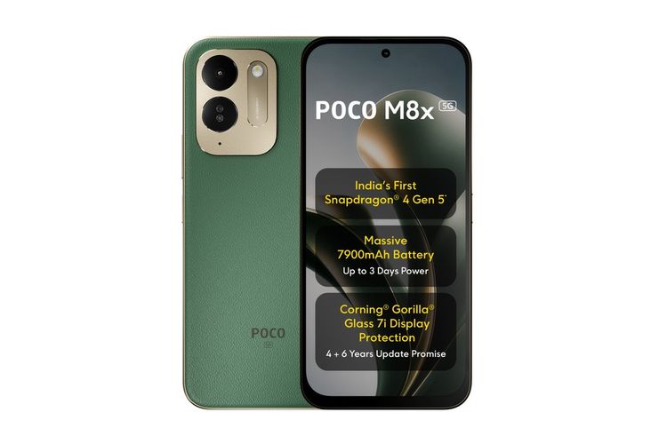 Smartphone Poco M8x Resmi, Pakai Snapdragon 4 Gen 5 dan Baterai 7.900 mAh