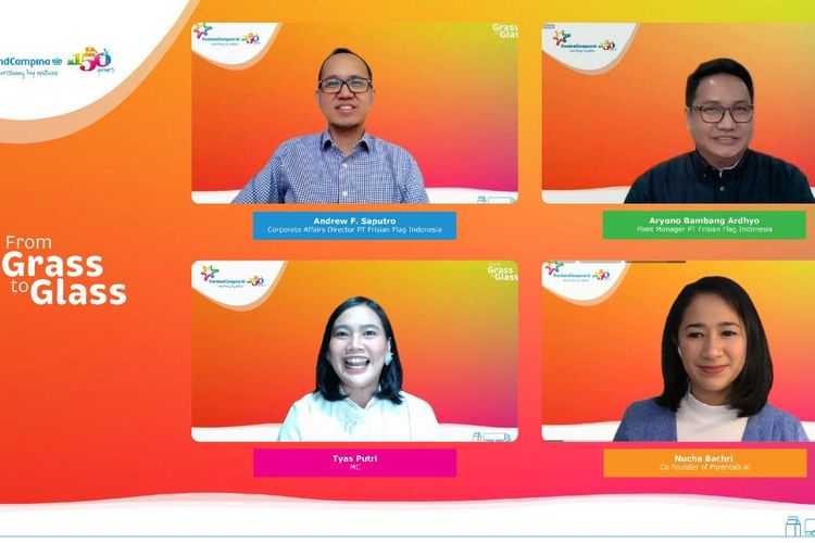 Acara perayaan 150 tahun FrieslandCampina yang diadakan secara virtual (13/9/2021).