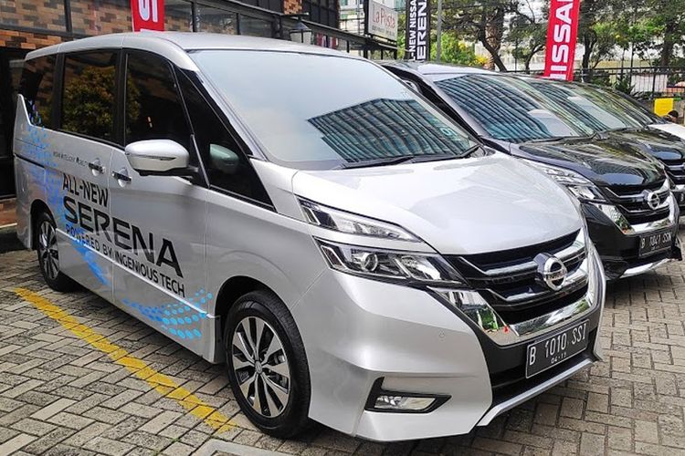 All New Nissan Serena saat media tes drive Senin (15/4/2019). MPV terbaru Nissan ini hadir dengan beragam fitur terbaru