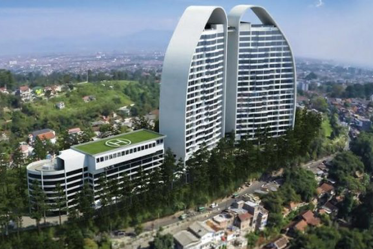 The MAJ Collection Hotel & Residences, Bandung yang dilelang di situs lelang DJKN. Nilai lelang mencapai Rp 314 miliar. 