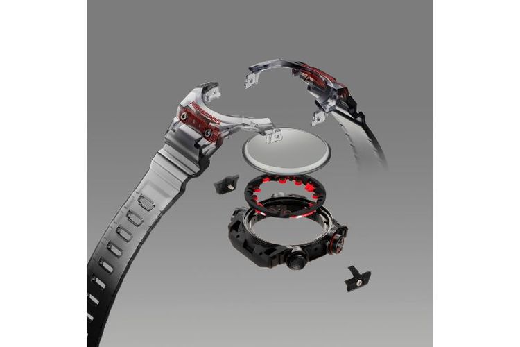 Konstruksi jam tangan G-Shock seri GA-B001 dan GA-B001G. 

