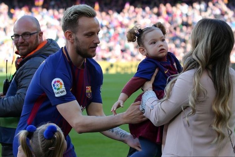 Ivan Rakitic dan Raquel Rami.