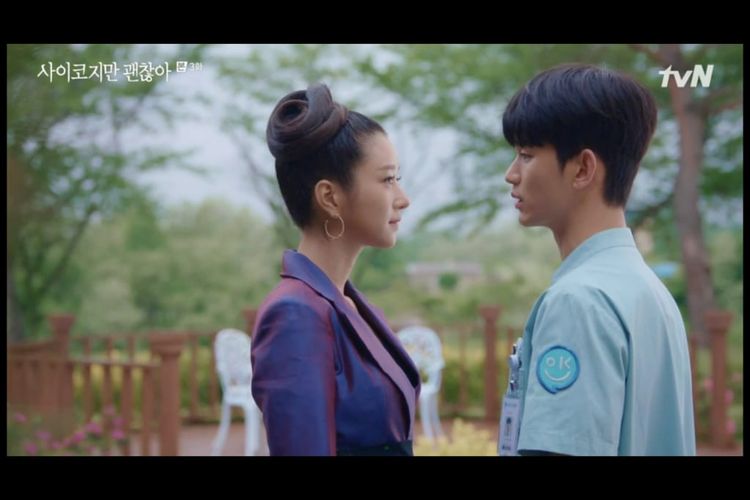 Seo Ye Ji dan Kim Soo Hyun dalam drama It?s Okay To Not Be Okay (2020)