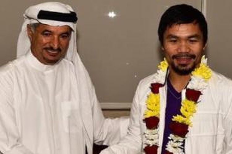 Manny Pacquiao tiba di Dubai