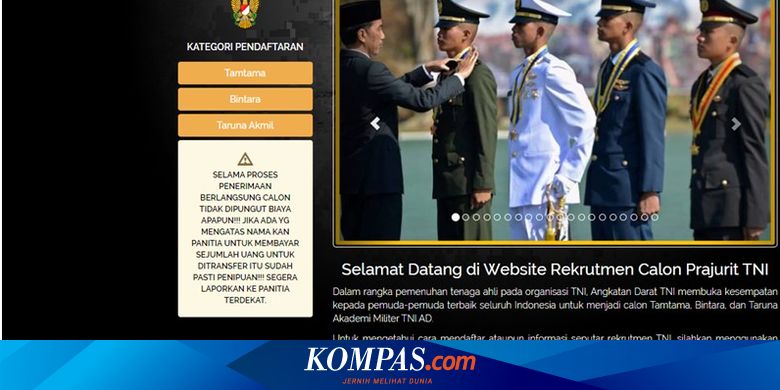 Rekrutmen Tni 2020 Dari Tamtama Hingga Taruna Akmil Halaman All Kompas Com